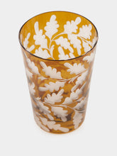 ARTĚL Walnut Brown Oak Leaves Tumbler