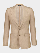 Dolce & Gabbana Beige Linen Taormina Jacket