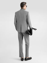 Dolce & Gabbana Grey Double-Breasted Houndstooth Wool Jacket
