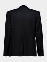Dolce & Gabbana Black Crystal-Embellished Wool Blazer