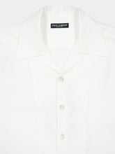 Dolce & Gabbana White Hawaii Linen Canvas Shirt