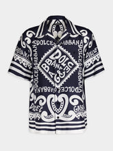 Dolce & Gabbana Marina-Print Silk Hawaii Shirt