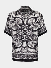 Dolce & Gabbana Majolica Silk Twill Hawaii Shirt