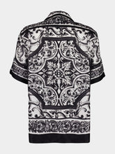 Dolce & Gabbana Majolica Silk Twill Hawaii Shirt
