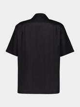 Dolce & Gabbana Black Linen Short Sleeve Button-Up Shirt