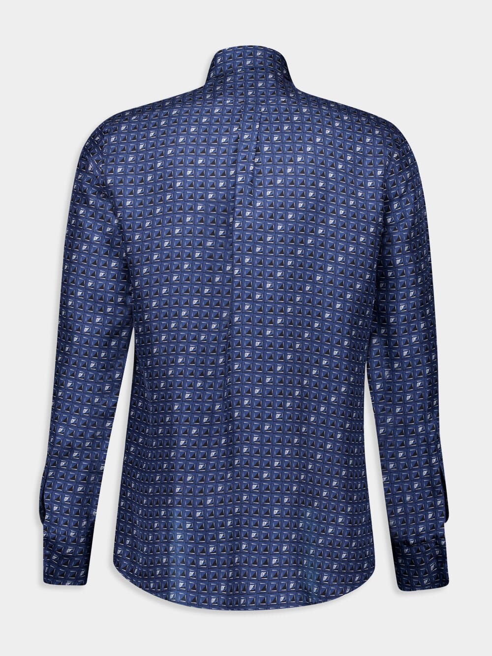 Tie-Print Silk Twill Shirt