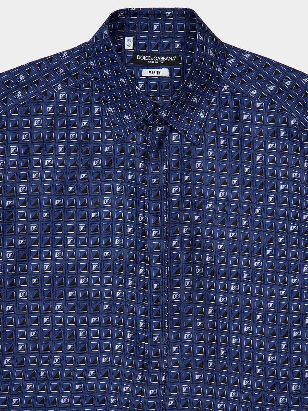 Tie-Print Silk Twill Shirt