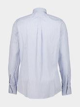 Dolce & Gabbana Light Blue Striped Cotton Shirt