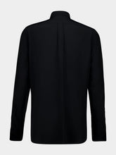 Dolce & Gabbana Black Silk Crêpe de Chine Martini Shirt