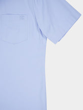 Dolce & Gabbana Celeste Blue Short-Sleeve Cotton Shirt