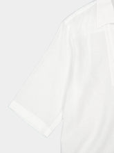 Dolce & Gabbana White Linen Short-Sleeve Shirt