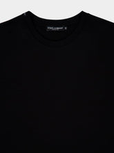 Dolce & Gabbana Black Cotton Crew-Neck T-Shirt