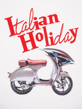 Dolce & Gabbana White Cotton Vespa Print T-shirt