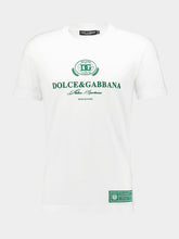 Dolce & Gabbana White Cotton Logo T-Shirt