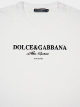 Dolce & Gabbana White Cotton T-Shirt with Logo Print
