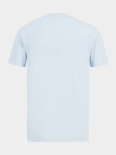 Dolce & Gabbana Light Blue Cotton T-Shirt with Embroidery