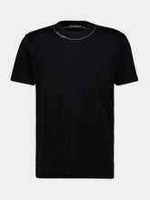 Dolce & Gabbana Black Cotton Embroidered T-Shirt