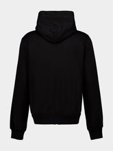 Dolce & Gabbana Black Jersey Zip-Up Sweatshirt