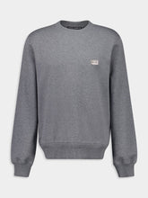 Dolce & Gabbana Grey Cotton Sweatshirt with Branded Tag