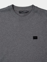 Dolce & Gabbana Grey Cotton Sweatshirt with Branded Tag