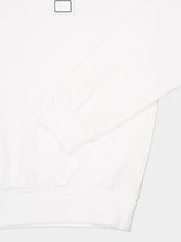 Dolce & Gabbana White Cotton Logo Patch Sweatshirt