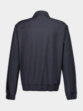 Dolce & Gabbana Gray Wool Jacket with Logo Tag