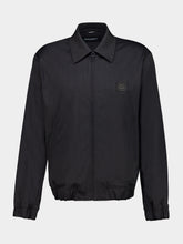 Dolce & Gabbana Black Wool Logo-Tag Jacket