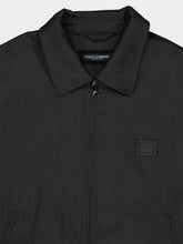 Dolce & Gabbana Black Wool Logo-Tag Jacket