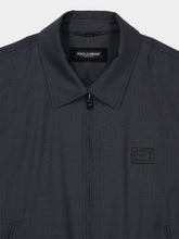 Dolce & Gabbana Grey Wool Jacket with Logo Tag