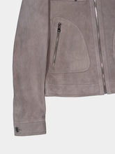 Dolce & Gabbana Grey Suede Intarsia Jacket