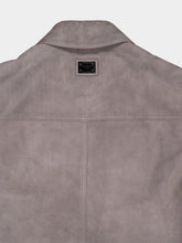 Dolce & Gabbana Grey Suede Intarsia Jacket