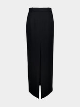Tom Ford Black Crepe Envers Satin Tailored Skirt