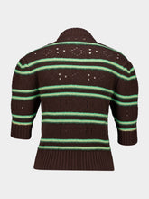 Marni Brown Cashmere Openwork Sweater