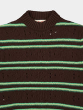 Marni Brown Cashmere Openwork Sweater