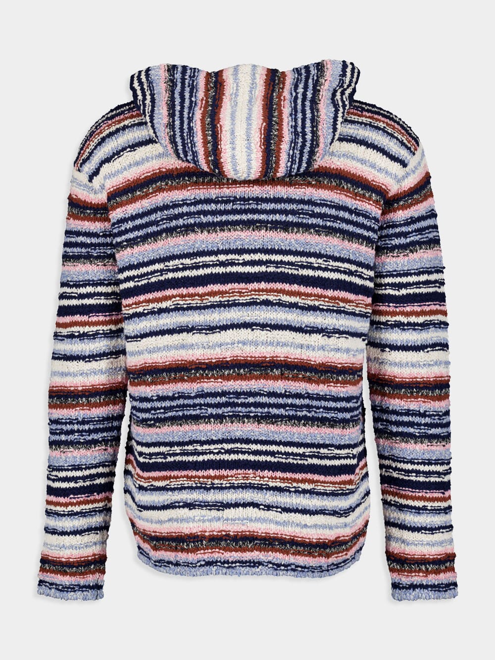 Striped Cotton Hooded Jumper