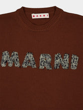 Marni Brown Wool Logo Sweater