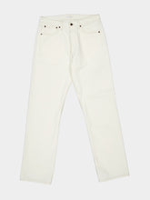 Prada White Old Denim Five-Pocket Jeans