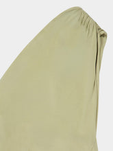 Balmain Pale Green One-Shoulder Mini Dress