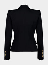 Balmain Black Virgin Wool 6-Button Jacket