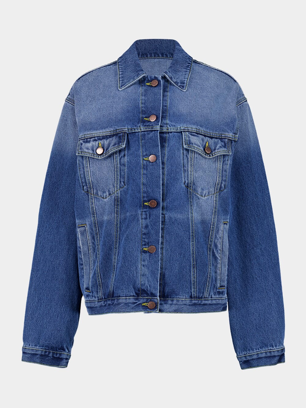 Light Blue Used Denim Jacket