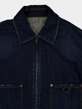 Prada Blue Washed Denim Zip Jacket