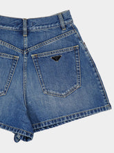 Prada Light Blue High-Waisted Denim Shorts