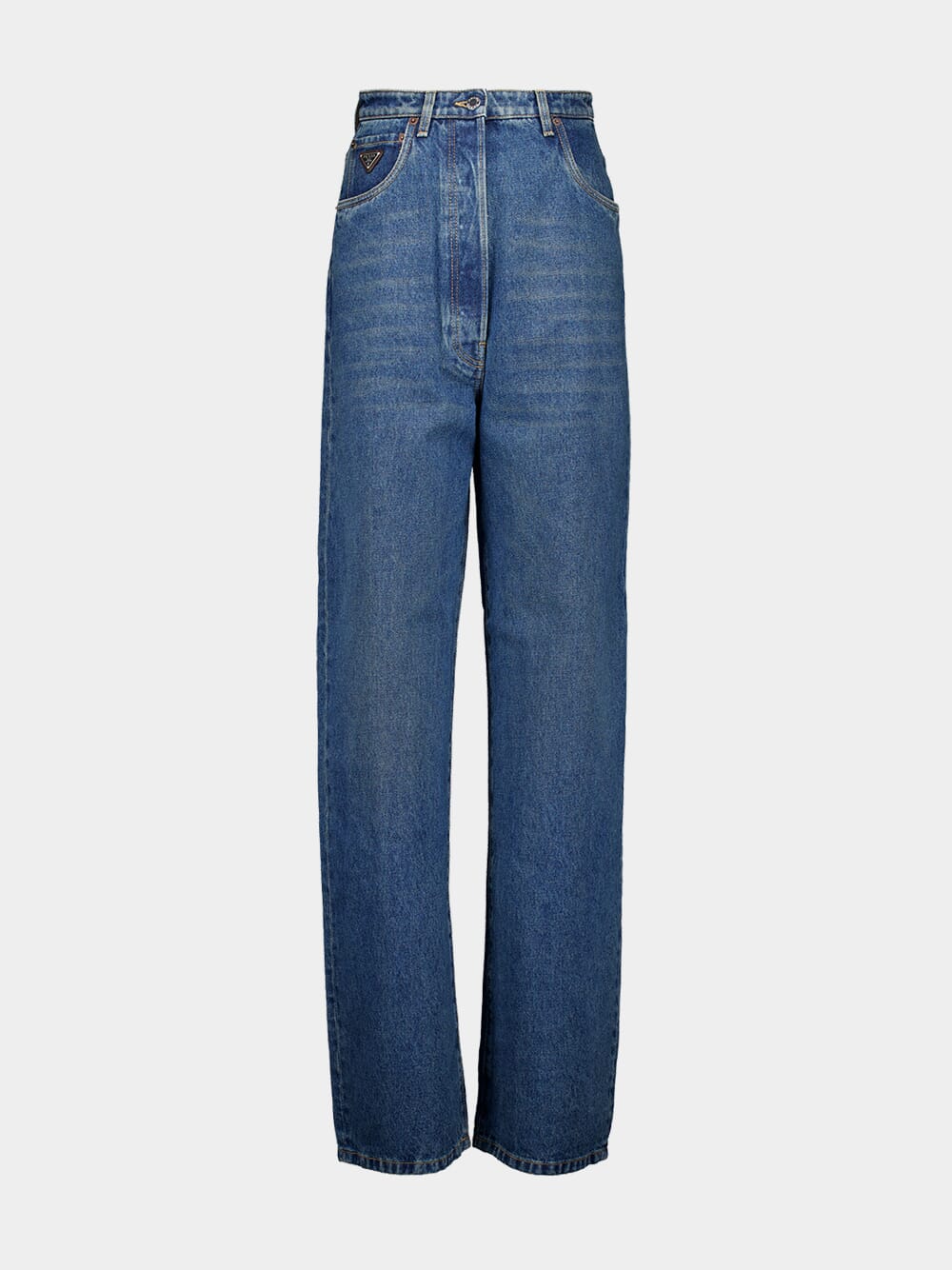 Blue Wide-Leg Jeans