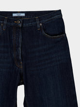 Prada Blue Straight-Leg Washed Denim Jeans