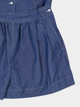 Prada Light Blue Cotton Jumpsuit Shorts