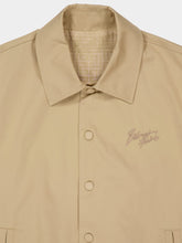 Balmain Beige Cotton Canvas Bomber Jacket