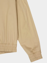 Balmain Beige Cotton Canvas Bomber Jacket