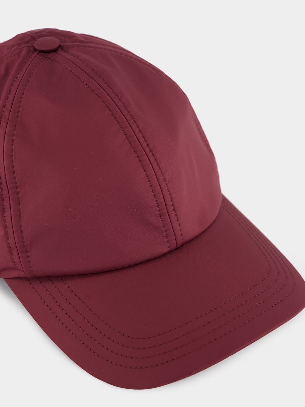 Burgundy Baseball Cap with Logo