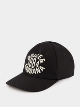 Dolce & Gabbana Black Baseball Cap with Logo Embroidery