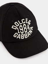 Dolce & Gabbana Black Baseball Cap with Logo Embroidery